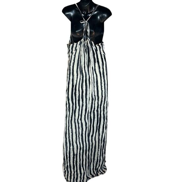 Vero moda cream and black striped tank maxi dress new whimsigoth fairy grunge - Picture 4 of 8